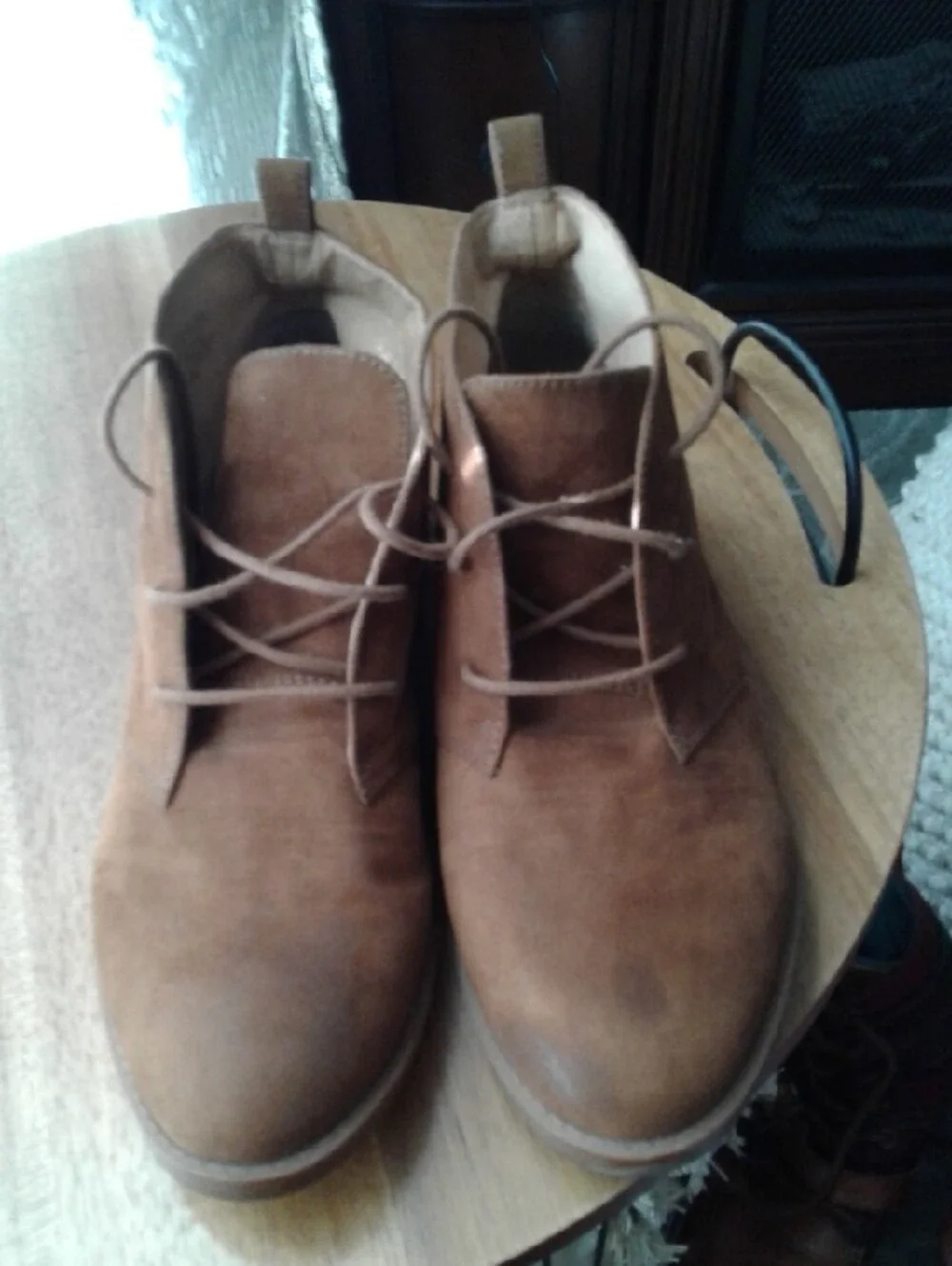 Franco Sarto Men's Brown Suede Chukka Boots